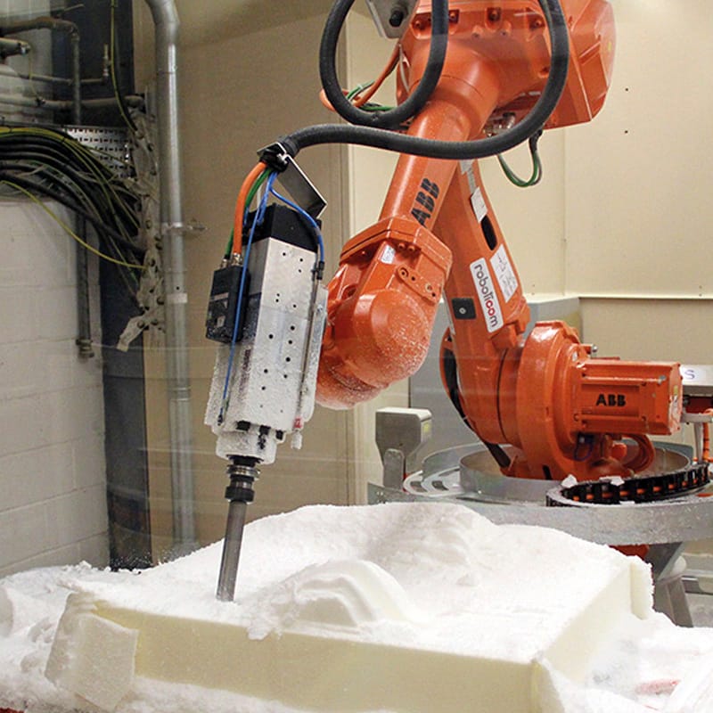 Axis robot carved high density HR foam