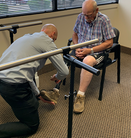 Luis Adjusting Jeff Gilbert's Customer's Patient