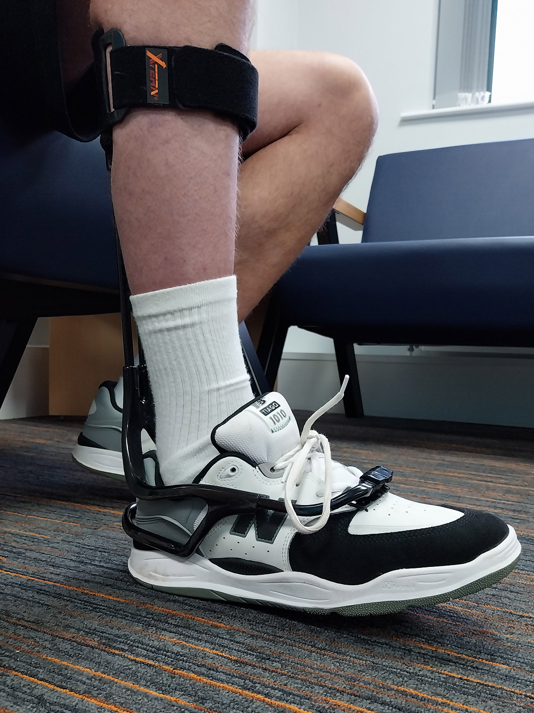 The turbomed foot drop ankle brace is perfect for Fin and his busy lifestyle.