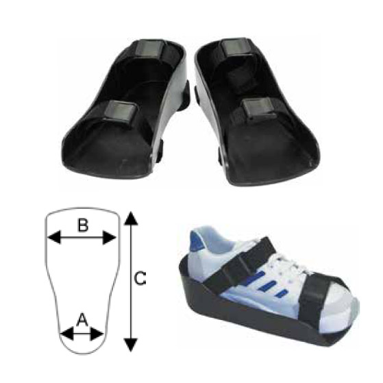 Moulded sandals for wheelchair users